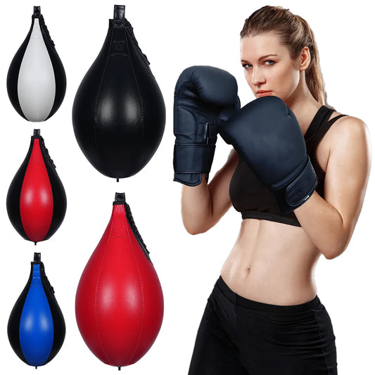 Boxing Speed Ball Hanging Punching Bag PU Leather Boxing Reflex Ball Stress Relief Boxing Striking Bag Boxing Equipment
